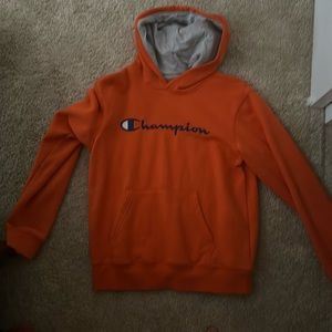 CHAMPION HOODIE Orange champion sweatshirt XL